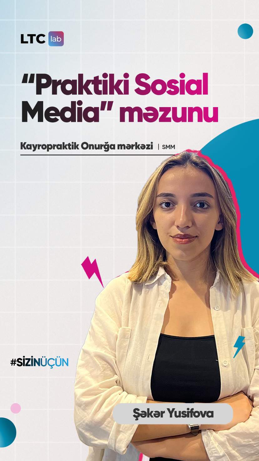Şəkər Yusifova — Kayropraktik Onurğa mərkəzi, SMM
