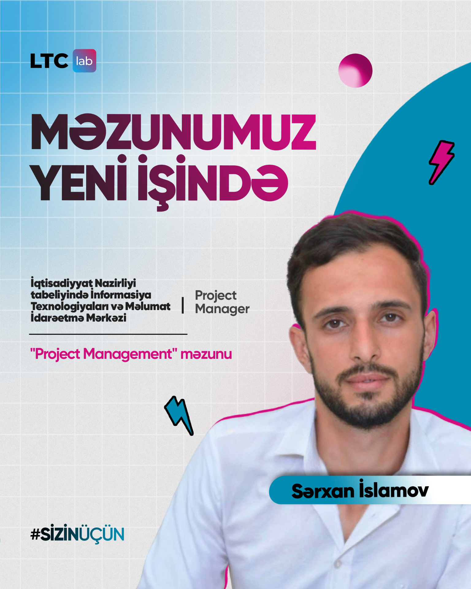 Sərxan İslamov — İqtisadiyyat Nazirliyi — İT və Məlumat İdarəetmə Mərkəzi Project Manager
