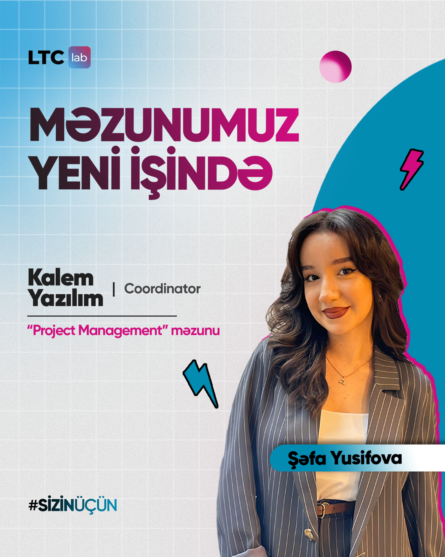 Şəfa Yusifova — Kalem Yazılım Coordinator